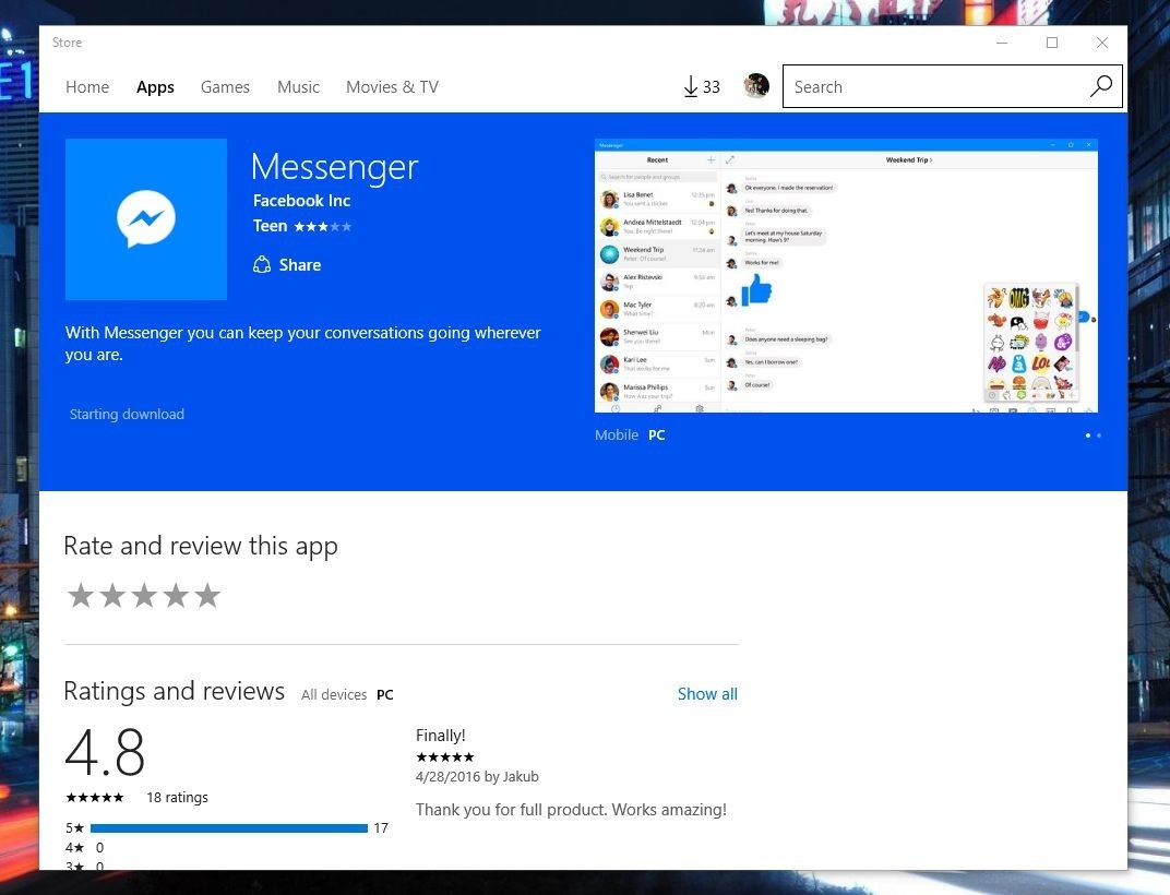 Download Messenger For Windows 7